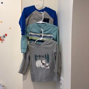 Toddler Boys Long Sleeve Tee Lot